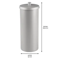 IDesign 2-pc. Toilet Paper Canister With Lid Set -Storage And Cleaning 7720545 ALT2