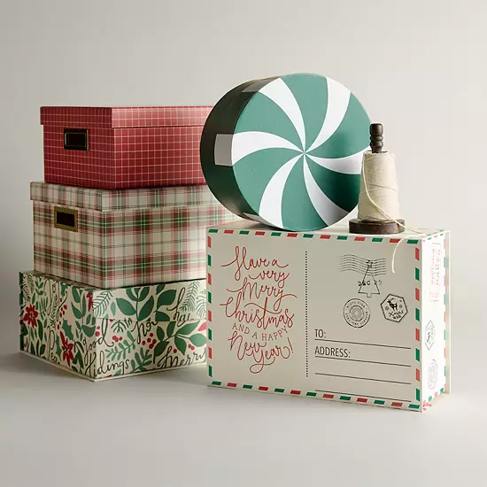 St. Nicholas Square® Large Holiday Paper Storage Box With Hinge 6 St. Nicholas Square® Large Holiday Paper Storage Box With Hinge - Image 4