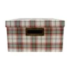 St. Nicholas Square® Large Lidded Plaid Storage Box 1 St. Nicholas Square® Large Lidded Plaid Storage Box -Storage And Cleaning 7747393