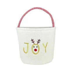 Merry And Bright Joy Storage Bin With Handle