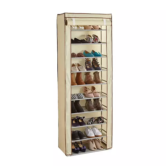 BrylaneHome Eve Single Shoe Rack 3 BrylaneHome Eve Single Shoe Rack