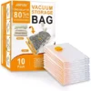 10 Vacuum Storage Bags With Manual Pump For Clothes, Blankets