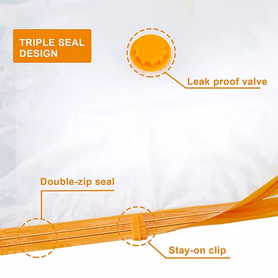 10 Vacuum Storage Bags With Manual Pump For Clothes, Blankets 4 10 Vacuum Storage Bags With Manual Pump For Clothes, Blankets - Image 2