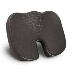 Mind Reader Memory Foam Seat Cushion With Air-Cloud Technology -Storage And Cleaning 7884485 Gray